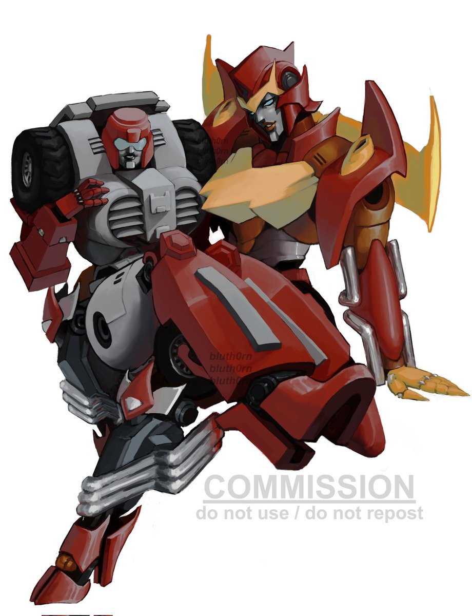 bluth0rn's tweet image. Commission #Transformers #Rodimus #Swerve