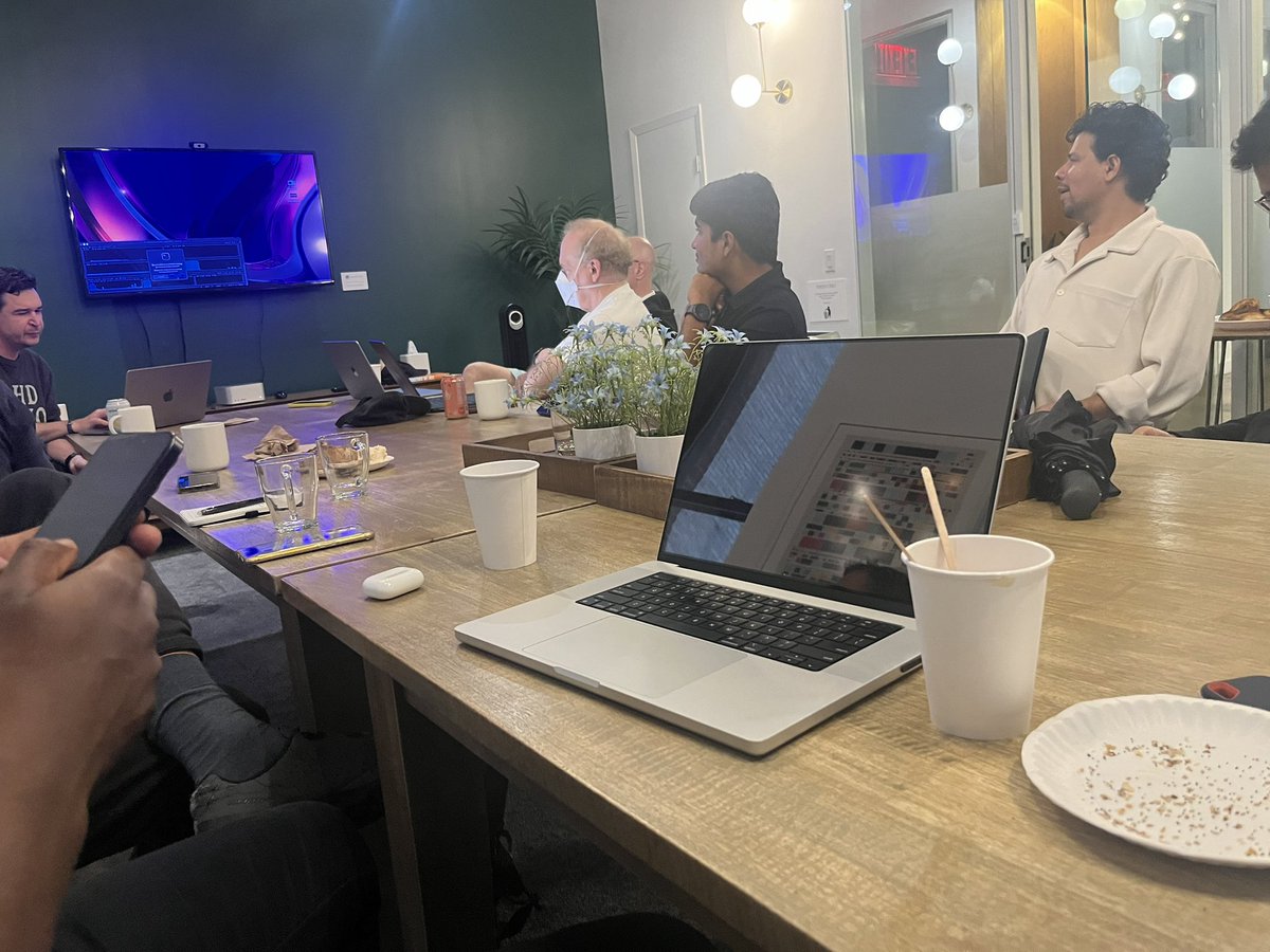 hannansyedshah's tweet photo. cool to have learned about @Apple MLX, thanks to @a_yakovlev for the talk! https://t.co/lke7USxoSI