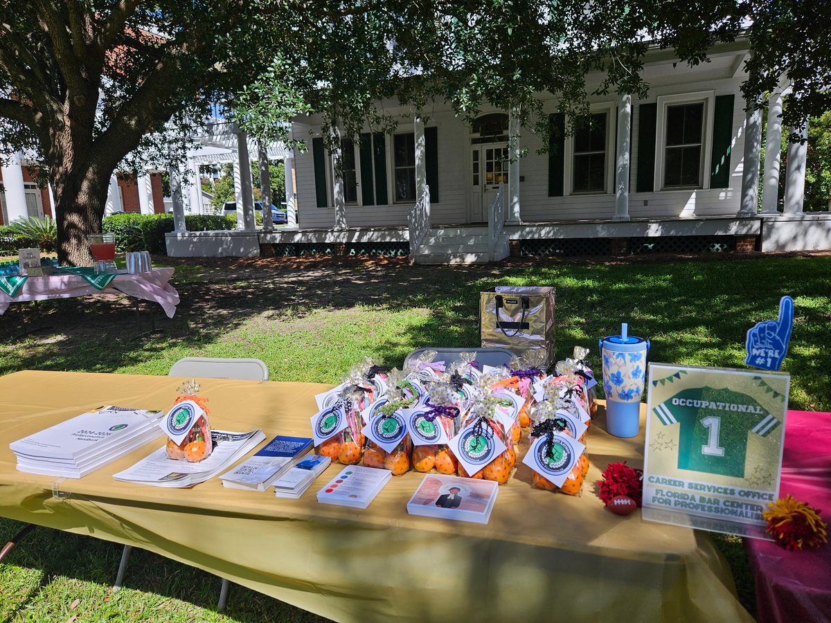 The Henry Latimer Center for Professional was honored to provide occupational wellness resources to students attending the FSU College of Law Wellness Fair today. Thank you for having us! <a href="/FSUCollegeofLaw/">FSU College of Law</a>