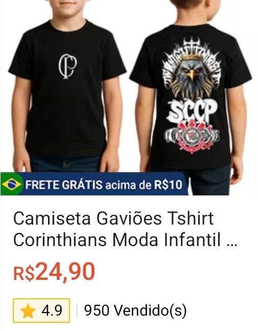 Dia das crianças chegando e eu ainda não comprei nada, achei essa peita braba por 24 pila, vou lançar 

Quem quiser tbm
s.shopee.com.br/1qTGDZWeLV