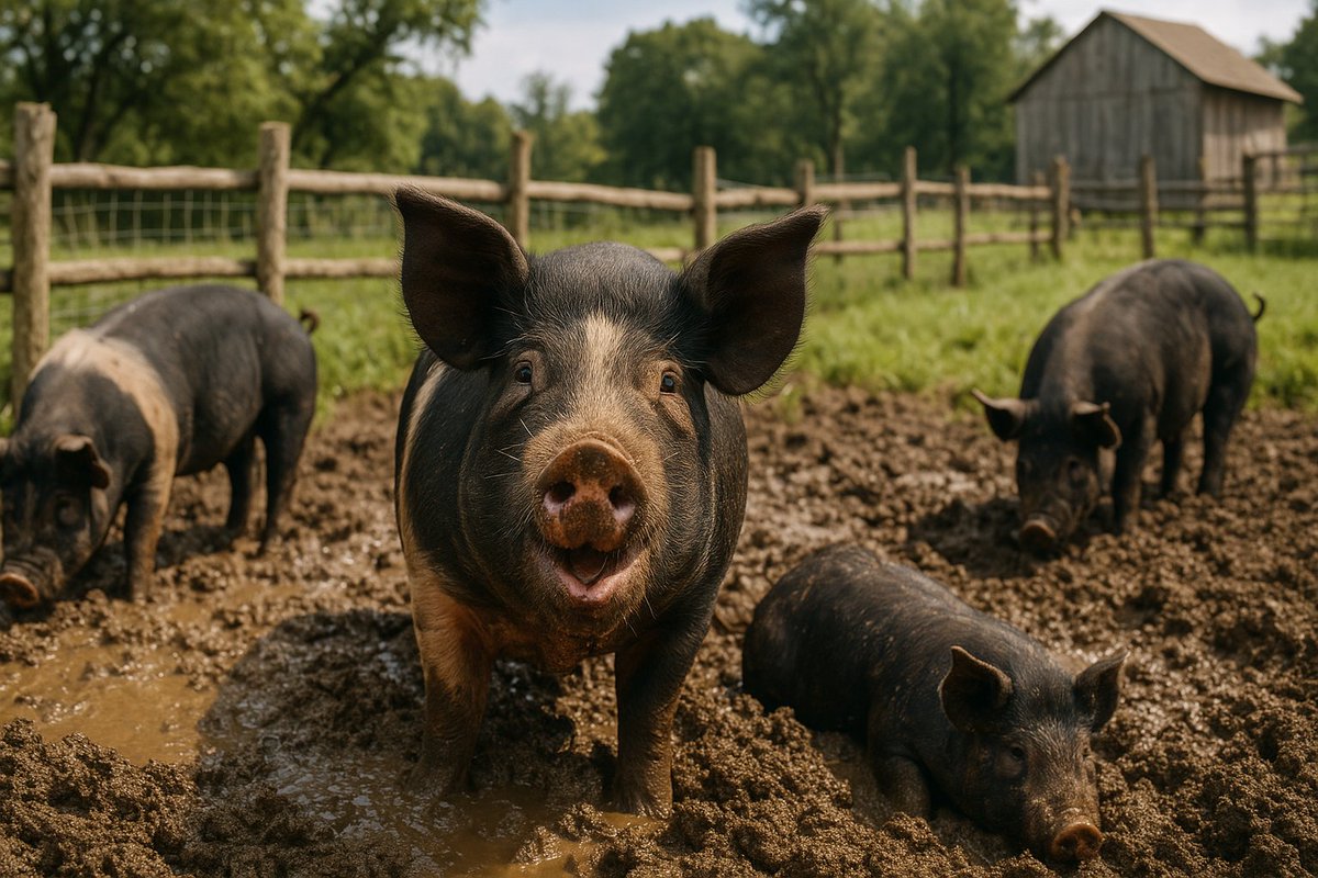 Unveiling the Characteristics of Berkshire Swine #pigs #hogs #homestead #homesteading #berkshirepigs Unveiling the Characteristics of Berkshire Swine