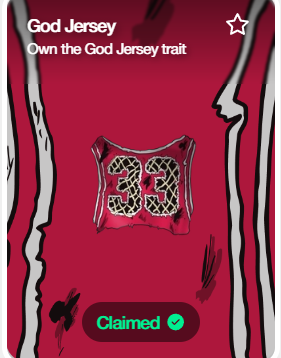 DeGoatsDegods's tweet photo. #1 Happy birthday @DeGodsNFT 

#2 @DeGoatsDegods go claim the God Jersey badge! https://t.co/fB8ZV6Gq1w