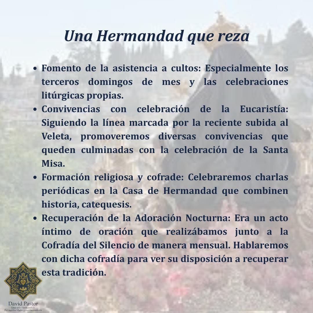 alhambradp's tweet photo. El culto es nuestro pilar fundamental.
Promoveremos la participación en los actos litúrgicos, la formación religiosa y la recuperación de tradiciones como la Adoración Nocturna.
Una Hermandad que reza es una Hermandad viva.
#DavidPastor #ProgramaElectoral #Alhambra #Hermandad https://t.co/x4oSZxmwy1