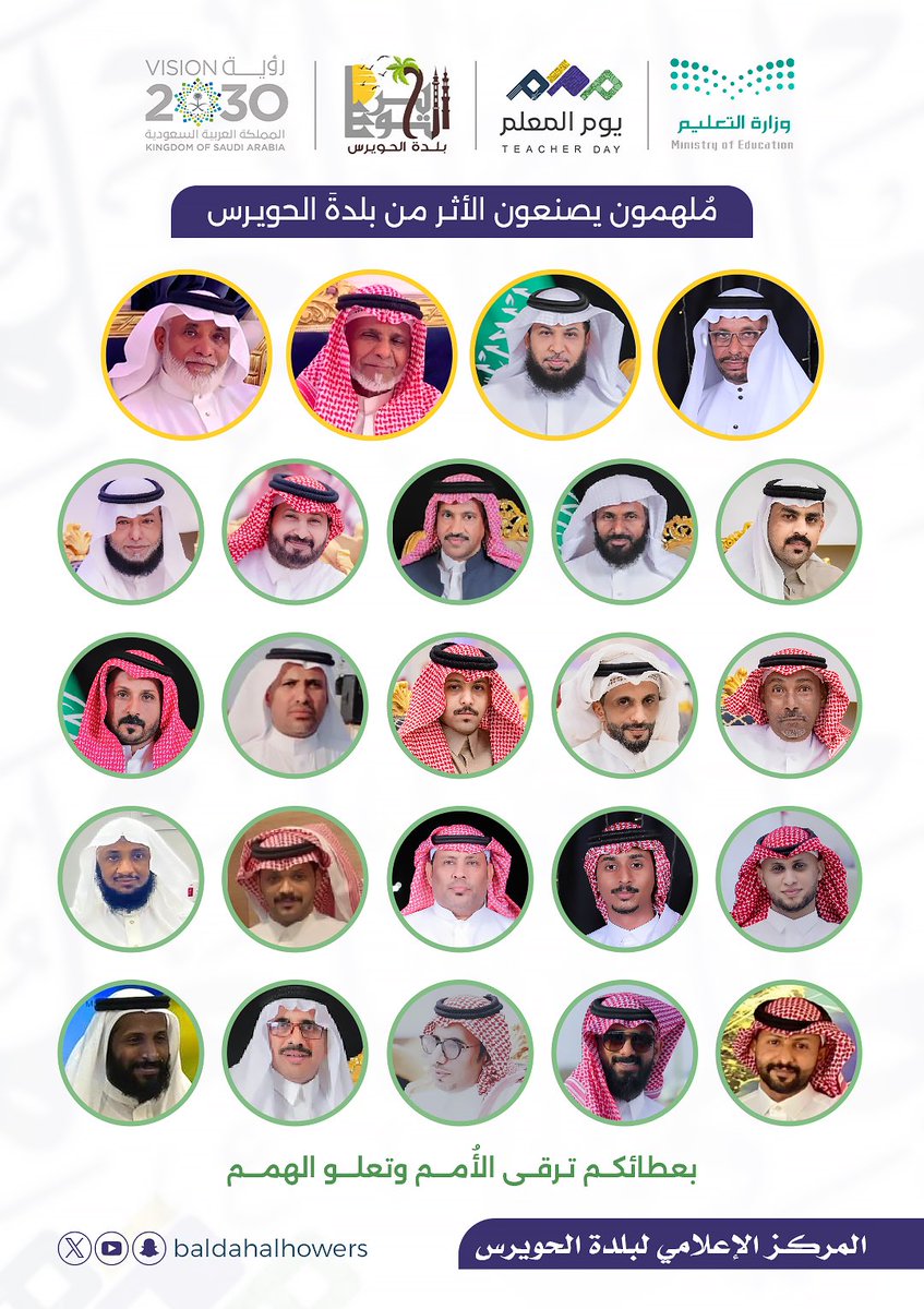 baldahalhowers's tweet photo. في #يوم_المعلم_العالمي المركز الإعلامي يحتفي
بـ #مُلهمون يصنعون #الأثر .. من بلدةَ #الحويرس https://t.co/j6McGNi1Qu