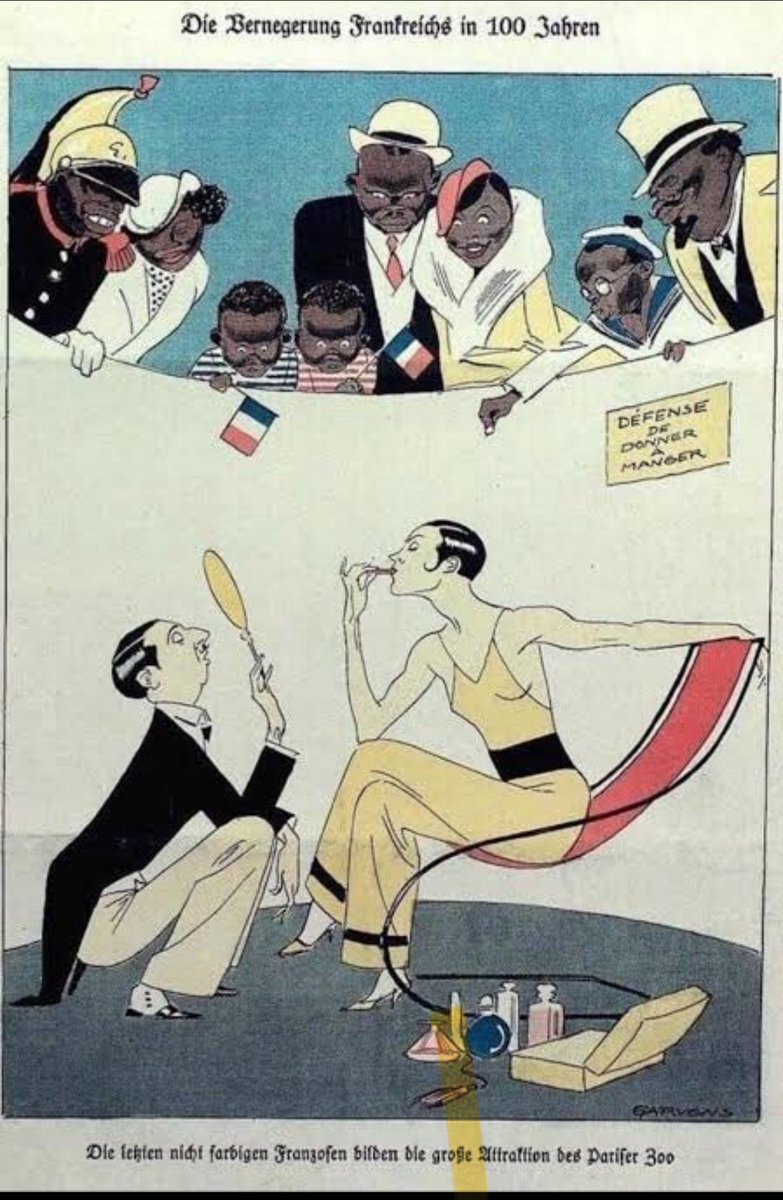 HistoricalWWII's tweet image. Nazi Poster from The 1930s Saying “France in 100 years”