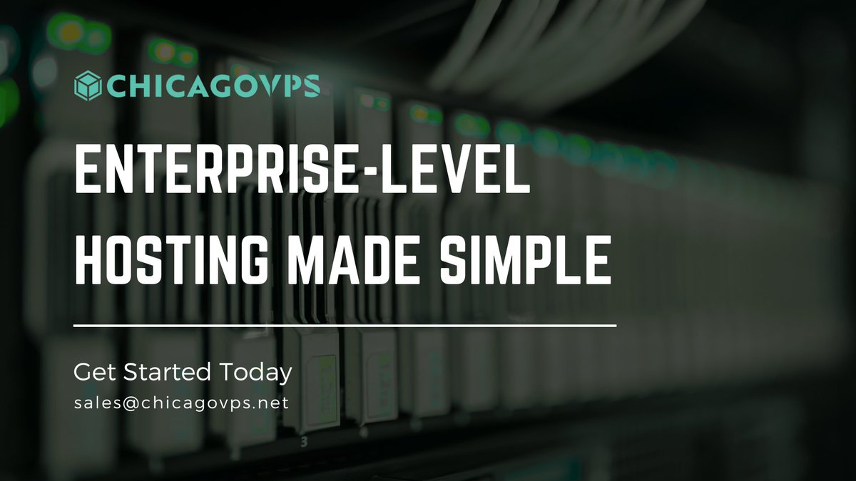 chicagovps's tweet image. High-performance hosting without the complexity. ChicagoVPS provides scalable cloud and VPS solutions designed to grow with your business. 

🔗 zurl.co/UnIOK 

#VPS #Cloud #IT