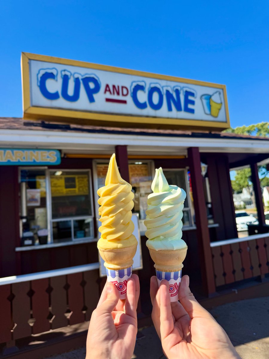 Lime &amp; Mango Dole Soft Serve are the flavors of the day for Wednesday 10/8! 

Order online: cupandconewbl.com

Order over the phone: 651-426-1498 

Order at the window until 9pm!
