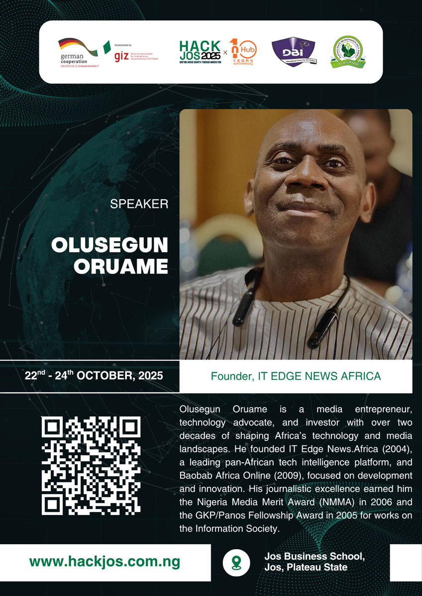 🎤 Big minds. Bold ideas. Boundless innovation.

Meet the incredible tech leaders and changemakers joining us live at #HackJos2025 — ready to share insights that will shape the future of innovation and MSME growth. 🌍💡

📅 Oct 22–24 | Jos Business School

#nHub10 #HackJos2025