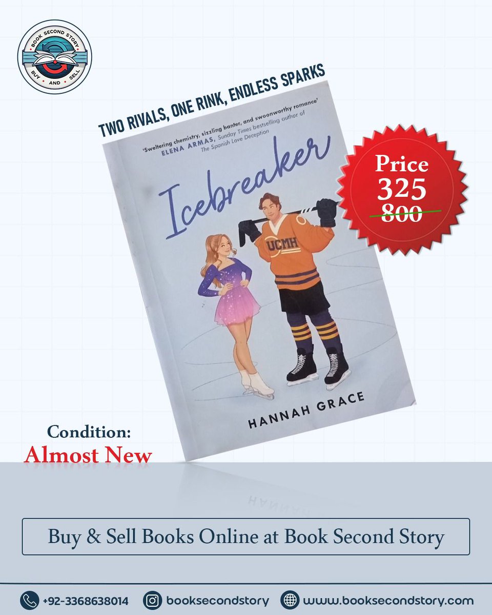 booksecondstory's tweet image. IceBreaker by HANNAH GRACE

Grab it now only from booksecondstory.com

#buybook #sellbook #booksclub #readerscommunity