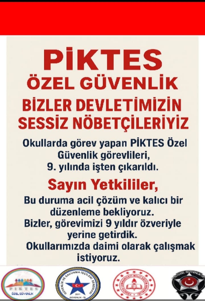 <a href="/tv100/">TV100</a> <a href="/cansucananozgen/">Cansu Canan Özgen</a> <a href="/tv100/">TV100</a>
#yusuftekinesorum
<a href="/cansucananozgen/">Cansu Canan Özgen</a>
Hanım Bakan beye sorarmısınız  MEB okullarında yıllardır fedakarca 9 yıldır görev yapan #Piktes ÖZEL GÜVENLİK GÖREVLİLERİ için kalıcı bir  çalışma sağlanacak mı ?
Müjdeli bir haber bekliyoruz. <a href="/Yusuf__Tekin/">Yusuf Tekin</a>