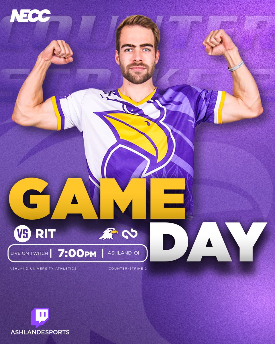 ashlandeagles_'s tweet image. Catch your No. 6 Eagles take on No. 9 RIT in Counter-Strike 2 tonight on Twitch at 7pm!
twitch.tv/ashlandesports