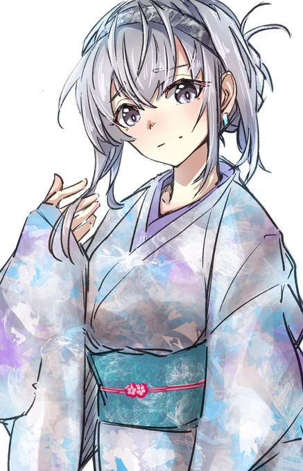 #見た人も無言で銀髪or白髪をあげる