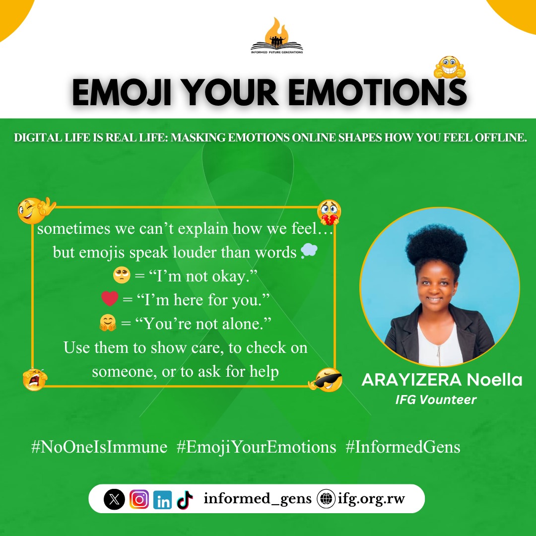 informed_gens's tweet image. Sometimes we can’t explain how we feel… 😞🤯
But emojis speak louder than words.
😰 = anxious
🤗 = I’m here for you
❤️ = you’re not alone

Use them to show how you want to be cared for, to check on someone, or to ask for help 🙏.

#InformedGens
#NoOneIsImmune
#EmojiYourEmotions