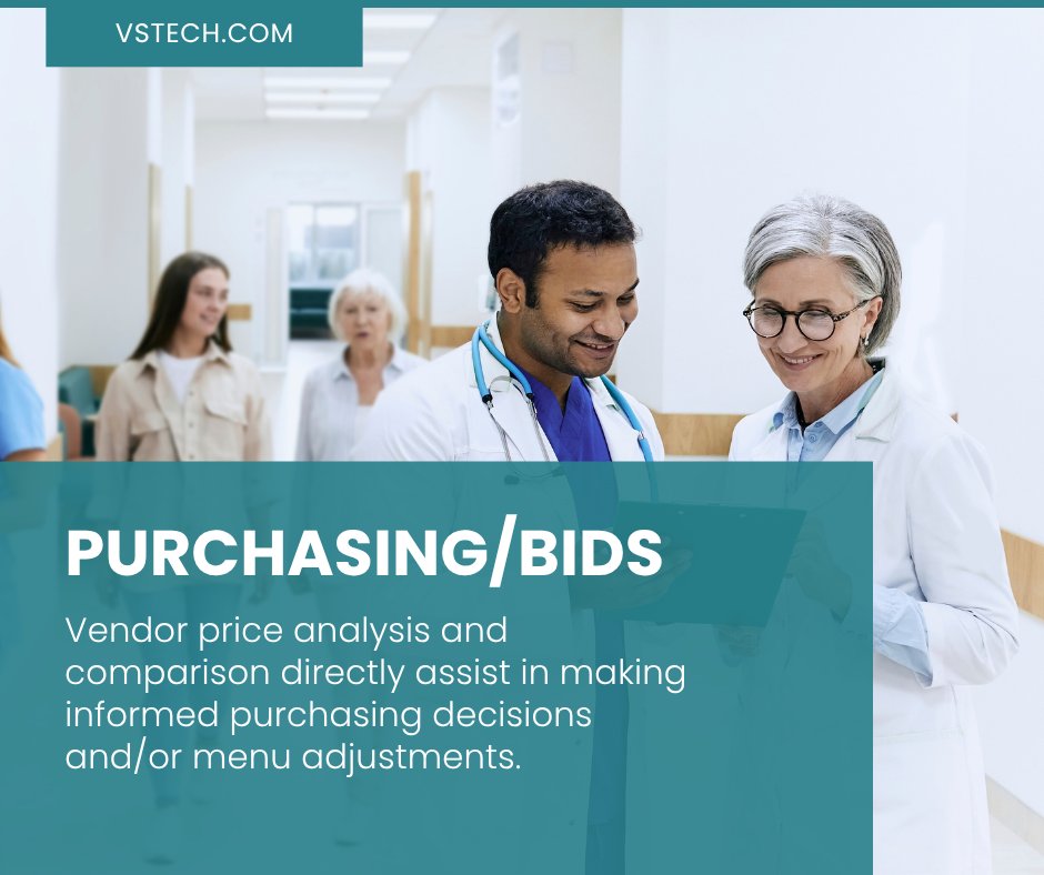 vision_software's tweet image. The benefits of positive patient satisfaction and experiences often outweigh the burden of ever-increasing food and labor costs in foodservice operations. 

Check out what the VST Suite provides 👇