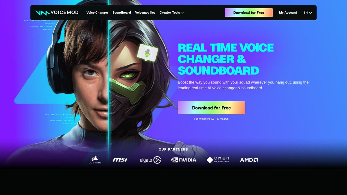 automate_tweak's tweet image. Transform your voice in real time while gaming and streaming with incredible effects! Elevate your fun, pranks, and interactions seamlessly. 🎮🤖 #VoiceChanger #Voicemod automateandtweak.com/tool/voicemod/