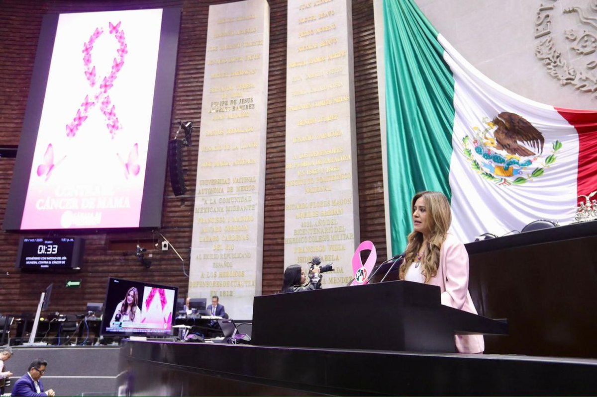 La Dip. <a href="/xitlalicceja/">Xitlalic Ceja García</a> dirigió un mensaje en el marco del mes de la lucha contra el #CáncerDeMama, recalcó que esta enfermedad es la primera causa de muerte por cáncer en mujeres en el mundo, sin embargo, con una detección temprana, es curable en el 90% de los casos. 

Por lo que