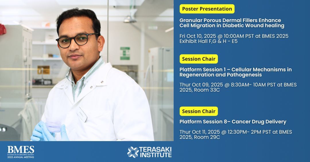 We are proud to highlight Assistant Professor, Dr. Johnson V. John (<a href="/JohnsonVJ17/">JOHNSON V. JOHN</a> ), who will be presenting at the <a href="/BMESociety/">Biomedical Engineering Society</a>  2025 Annual Meeting at San Diego, CA and serve as a chair for two on going sessions! 🧬 

Poster Presentation 
 🗓️ Friday, October 10, 2025 
 🕙 10 AM