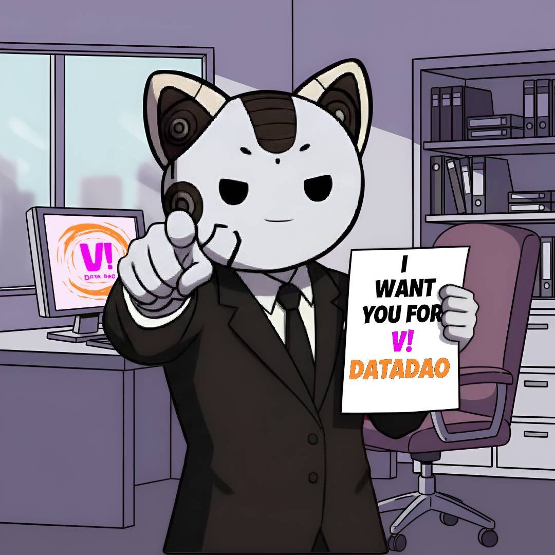 Your NFT, Your Data, Your Power 
Time to build together!
V! DATADAO <a href="/v_on_vana/">V</a>