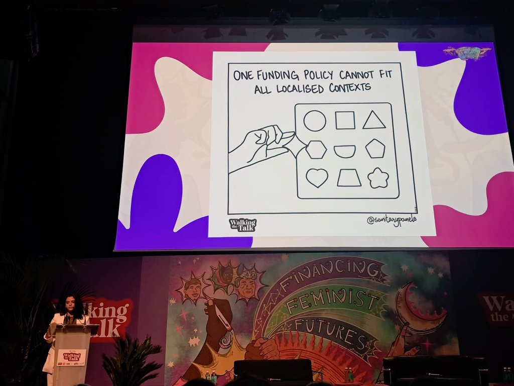 CoordiONGD's tweet image. Momento de reflexionar  en #F4FF sobre los resultados de investigaciones sobre financiación feminista y de visualizar la deuda de los cuidados invisibles desde el aporte no remunerado de las mujeres en América Latina en la Conferencia de Financiación de Futuros Feministas