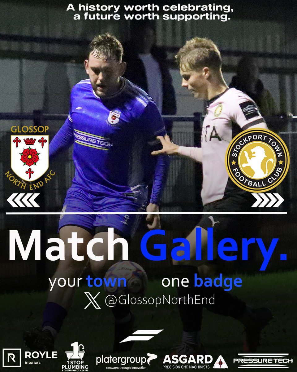 GlossopNorthEnd's tweet photo. 📸 MATCH GALLERY

All of Steve Dyson’s matchday shots from last night’s visit of Stockport Town are now available to view!

👉 Take a look here ⬇️
https://t.co/lsBehUfeel

🔵🔵🔵
#GNE #GlossopNorthEnd #MatchGallery #NonLeagueFootball https://t.co/3KZU9PsWMz