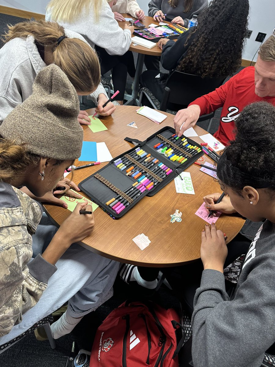 We had Live Inspired 365 come to Vermillion last night so we could learn more about the organization. We also had a chance to make some cards that go to those who are struggling.

Fan can also donate to Live Inspired 365 for the game by texting “Yotes365” to 41444.

#GoYotes