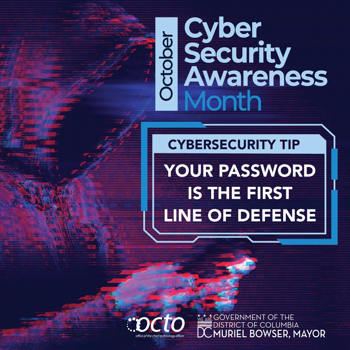 OCTODC's tweet image. 🔑 Your password is the first line of defense. Make it long, unique, and hard to guess.
Regularly changing passwords every three months is a common recommendation to minimize the risk of unauthorized access.
📝Tip: Use a password manager to help you keep track.
#CyberSafeDC