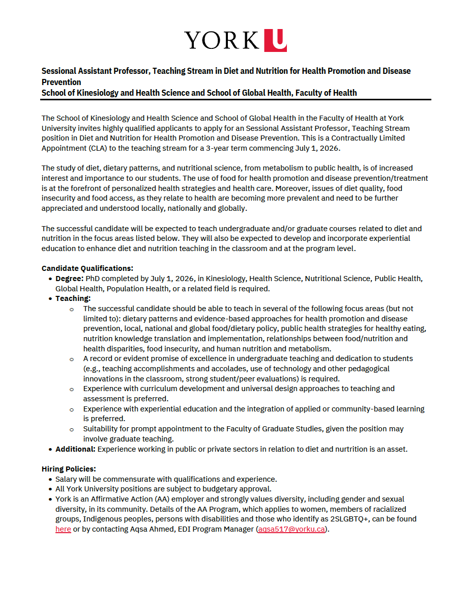 YorkU KINE tweet media