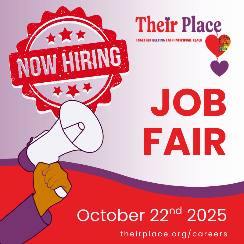 TheirPlaceNJ's tweet image. 💼 Their Place Job Fair – Oct 22 💜
Join us in Woodbridge, NJ (10 AM–3 PM) and explore meaningful careers supporting adults with intellectual &amp;amp; developmental disabilities! theirplace.org/careers/
#NowHiring #JobFair #TheirPlace #InclusionMatters