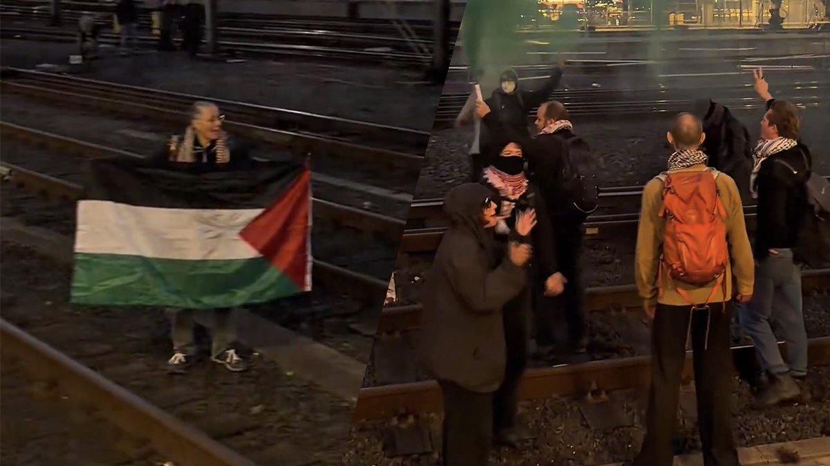 Pro-Palestijnse activisten lopen spoor op bij Amsterdam Centraal vandaaginside.nl/nieuws/binnenl… #vandaaginside
