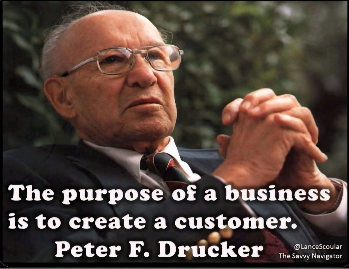KeyDirections's tweet image. The purpose of business is to create and keep a customer. 

                        Peter F. Drucker   

#purpose #business #customer