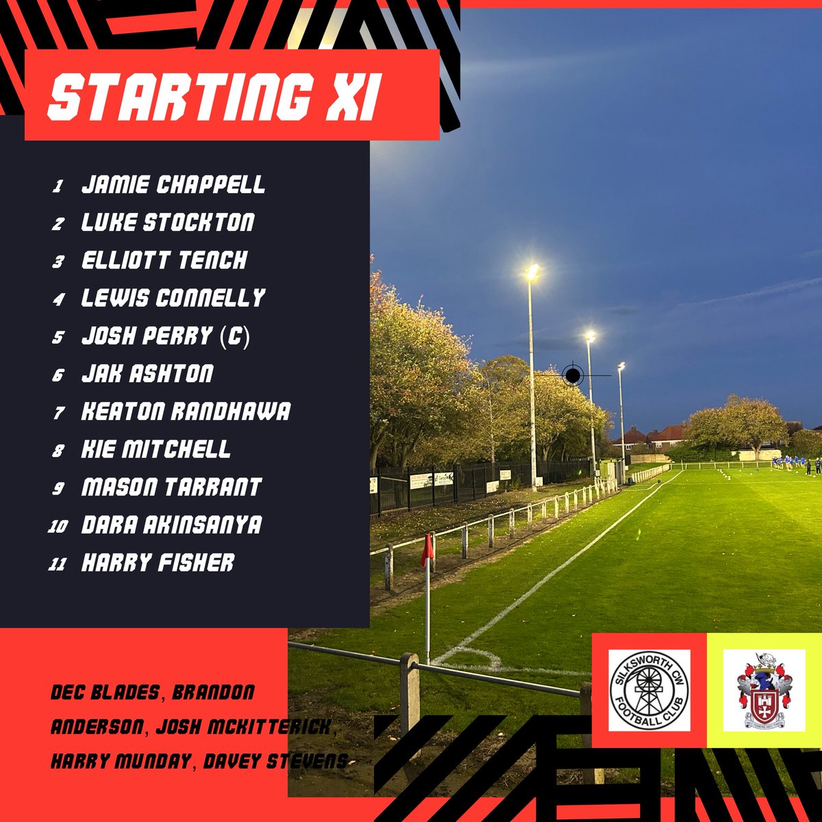 How we line vs Barnard Castle FC still time to come down and support the lads 🔴⚫️#forzasilky