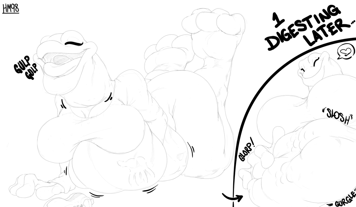 heartman98's tweet photo. Something I randomly thought, just drawing more frogs...
#FrogSnack #Female #Vore #Amphibian #RandomHuman #Digestion https://t.co/C5lYWfoFF8