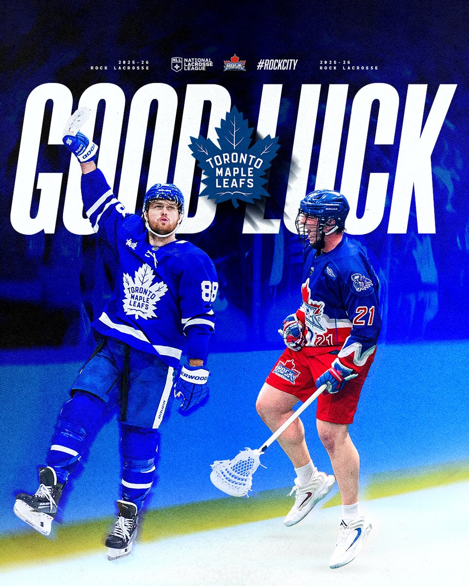 TorontoRockLax's tweet image. Tonight, it's the first puck drop of a new season!  United by blue, good luck @mapleleafs! 

#GOLEAFSGO

#RockCity x #LeafsForever