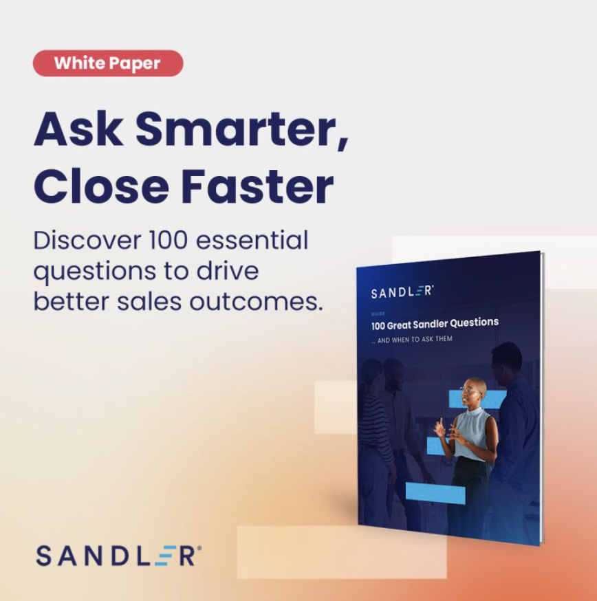 💡 Great sales conversations start with great questions."100 Great Sandler Questions… And When to Ask Them" provides sales professionals with a powerful framework for success.  hubs.la/Q03MdlWW0