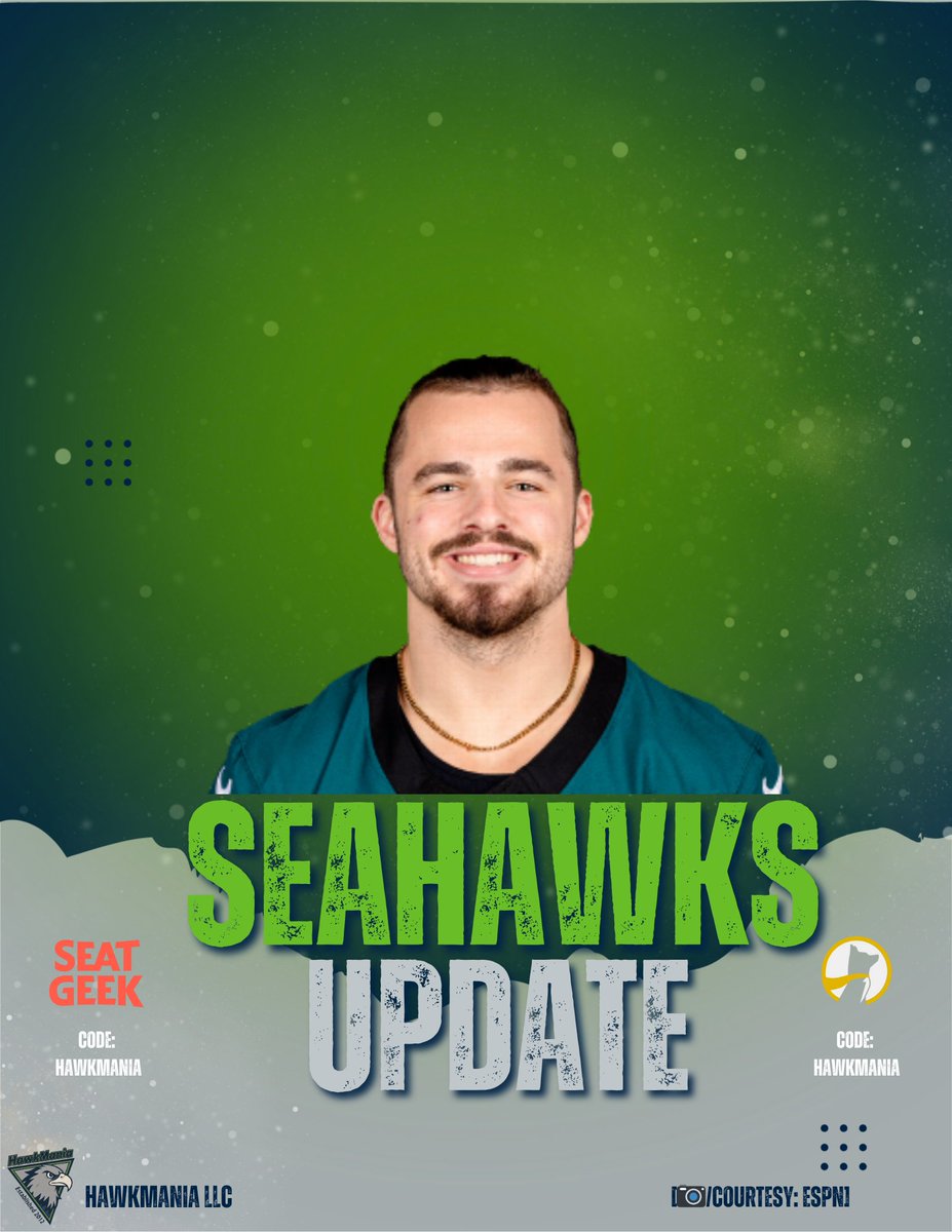 The #Seahawks have signed S Maxen Hook to their practice squad. Placing Shane Lemieux who was also on the PS on the IR, per SeahawksPR

He was on the #Eagles PS this season.