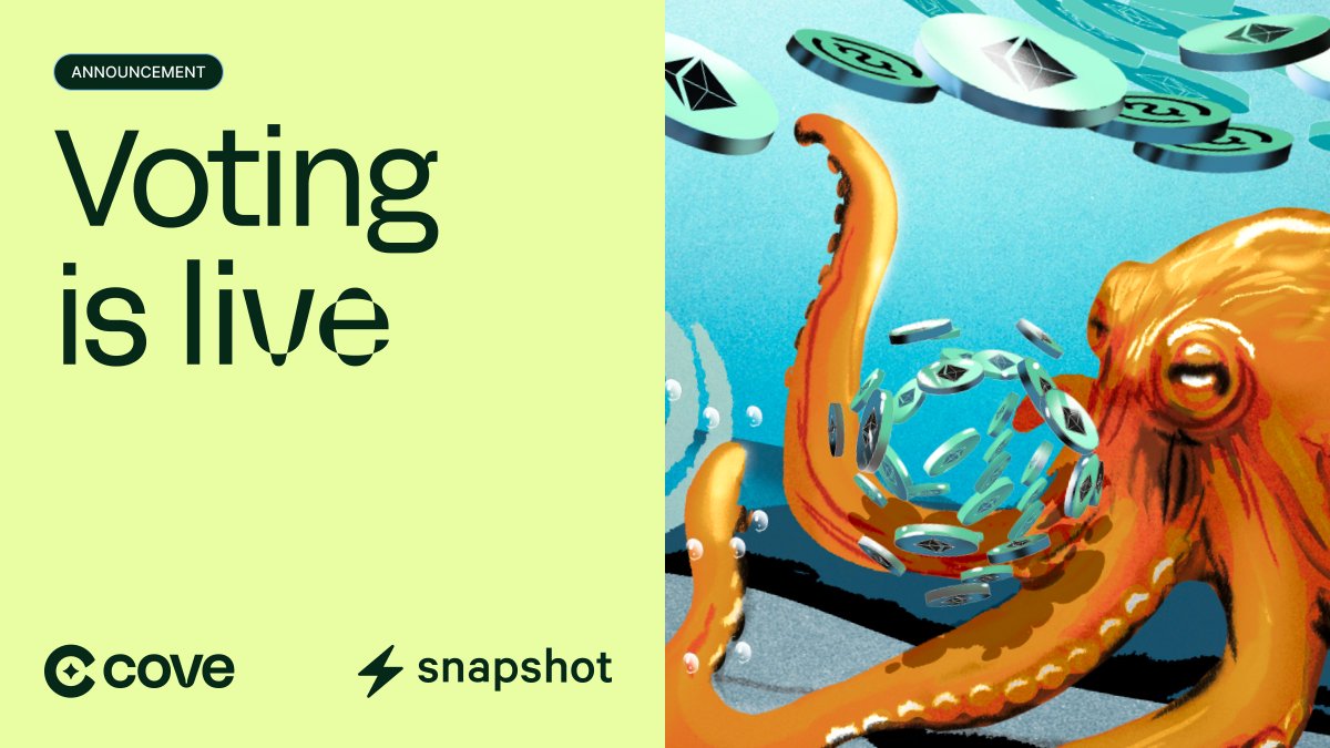 A new proposal is live on our Snapshot. 📜

Users can now vote to adopt The SEAL Safe Harbor Agreement from <a href="/_SEAL_Org/">Security Alliance</a>.

This provides unparalleled real time protection of Cove’s smart contracts provided by a team of elite  security engineers.