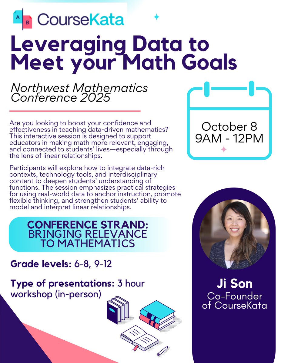 ⏰ Reminder! 
Our very own @ Ji Son is at the Northwest Mathematics Conference 2025 this week!