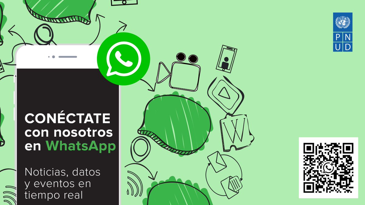 PNUDLAC's tweet photo. 🎉 ¡Estamos en WhatsApp!

📲 Conéctate a nuestro nuevo canal para recibir:
✔️ Noticias clave
✔️ Análisis y datos
✔️ Invitaciones a eventos
✔️ Cursos y más

👉 Únete aquí: https://t.co/4kk1TnolfJ https://t.co/4SBGvRQO9a