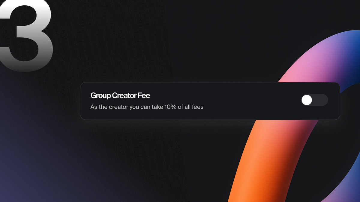 Flaunch Group 费用设置界面