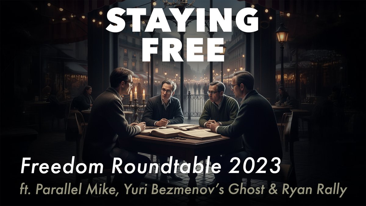 jonnyhodl's tweet image. Benchmark achieved in the YouTube relaunch!

Freedom Roundtable 2023 is now up.

This was a great convo with a solid bunch of guys @parallel_mike, @HotelLubyanka &amp;amp; @RyanRallyOh, with many insights on maintaining freedom, sovereignty, and sanity.

youtu.be/sqc9CnVZ7Wk