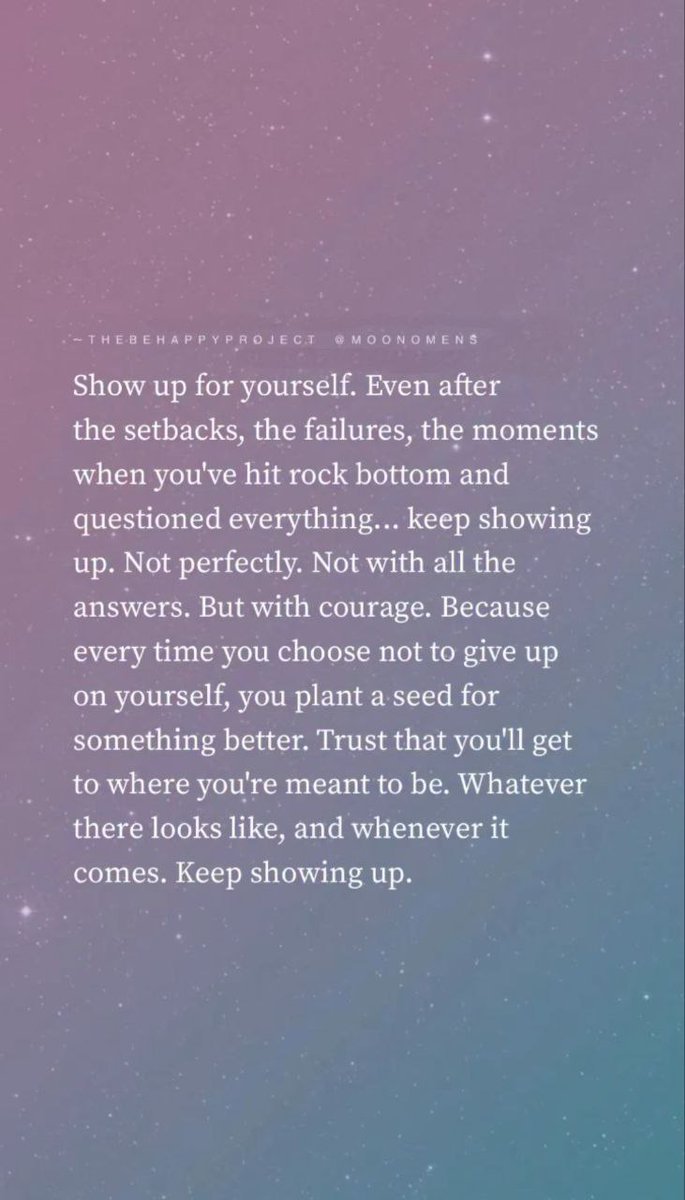 universevibe_'s tweet photo. Show up for yourself. https://t.co/ZOujuARV5L