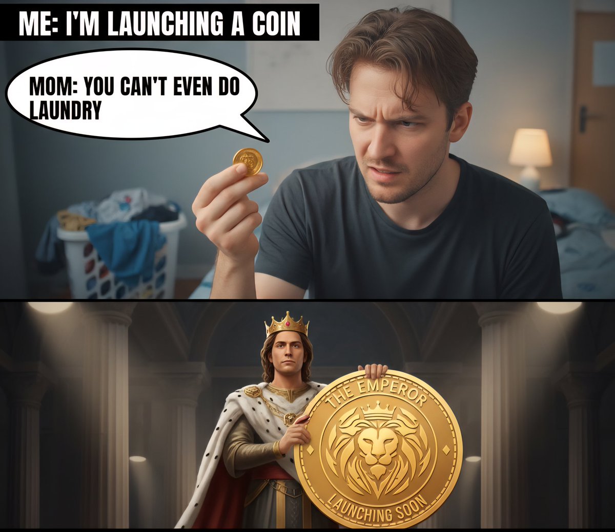 AutisticEmpero6's tweet photo. > I told my mom I’m launching a coin.
She said “you can’t even do laundry.”
Now I must succeed.
👑 The Emperor launches in a few days.
#TheAutisticEmperor #memecoin https://t.co/nUDQvcdgXI