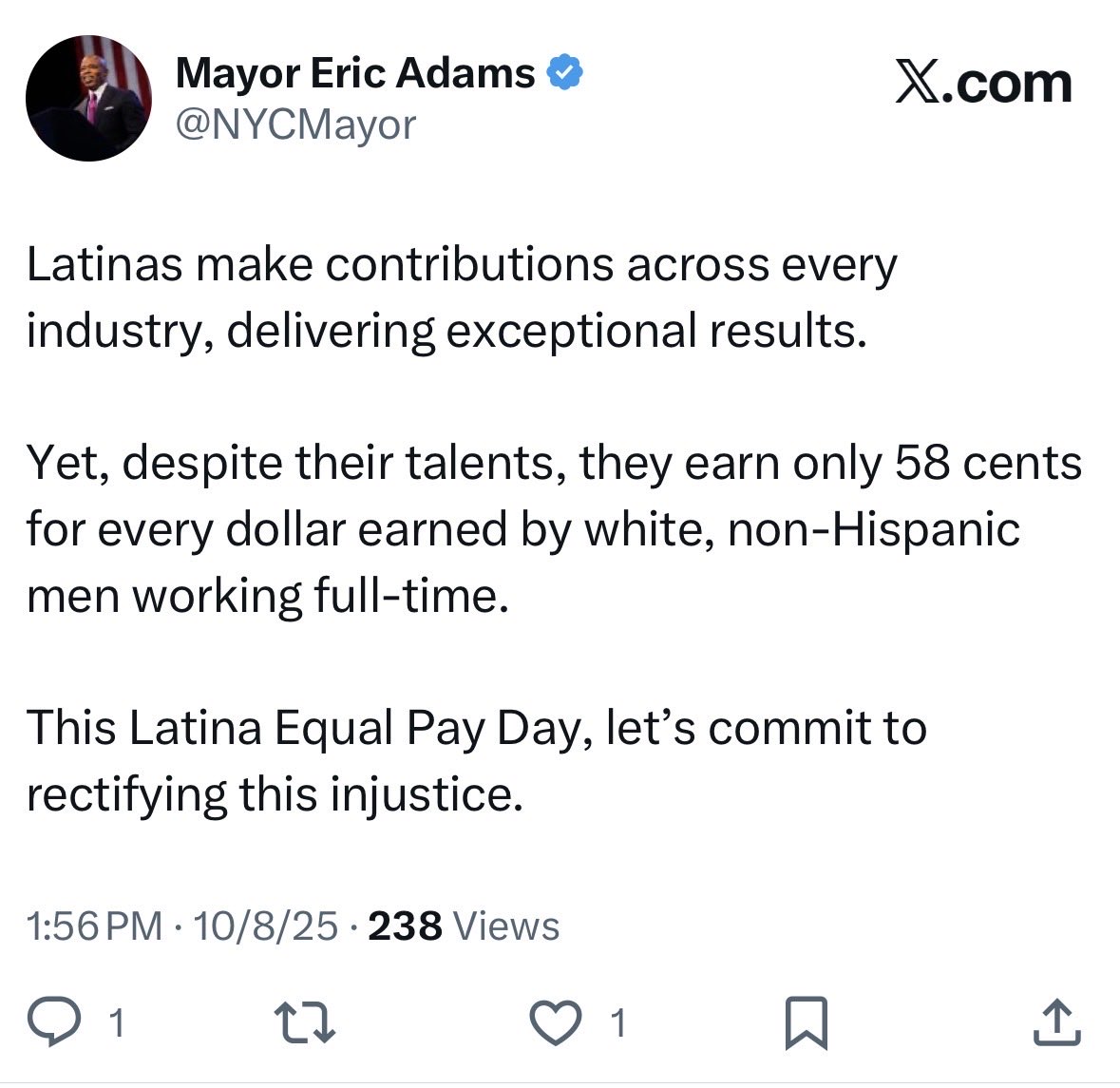 JCColtin's tweet image. Anti-woke campaign account / woke City Hall account. 
(The Bari Weiss tweet from the campaign side was quickly deleted, but @katie_honan got a screenshot.)