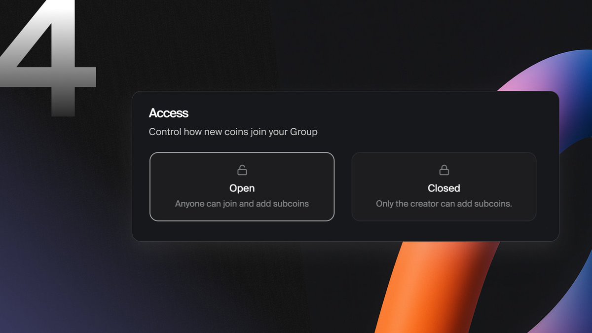Flaunch Group 开放或封闭选择