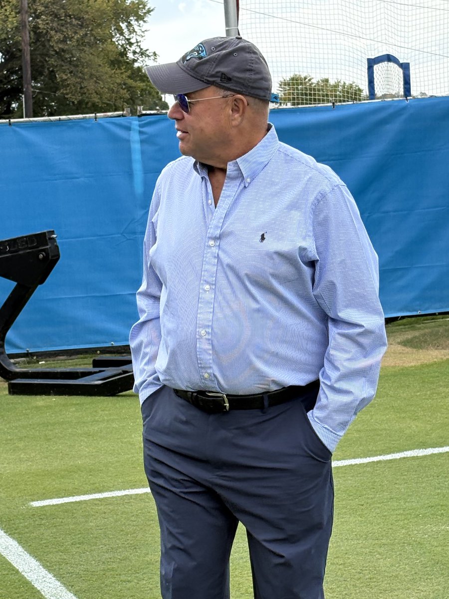 Owner David Tepper makes an appearance at the #Panthers practice. 