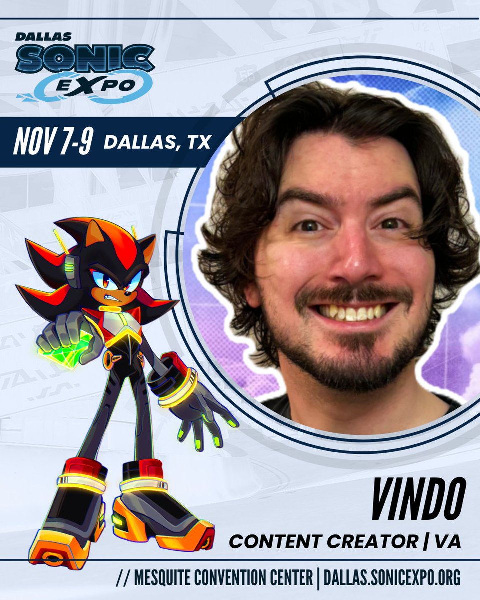 📣 CONTENT CREATOR ROUND-UP ANNOUNCEMENT 📣

We are excited to announce that Sonic The Vtuber, Epicninja8, Adrenaline Dubs, and VINDO are planning to attend Sonic EXPO: Dallas! Please give them a warm welcome! 👋

Badges are available NOW! 🧵