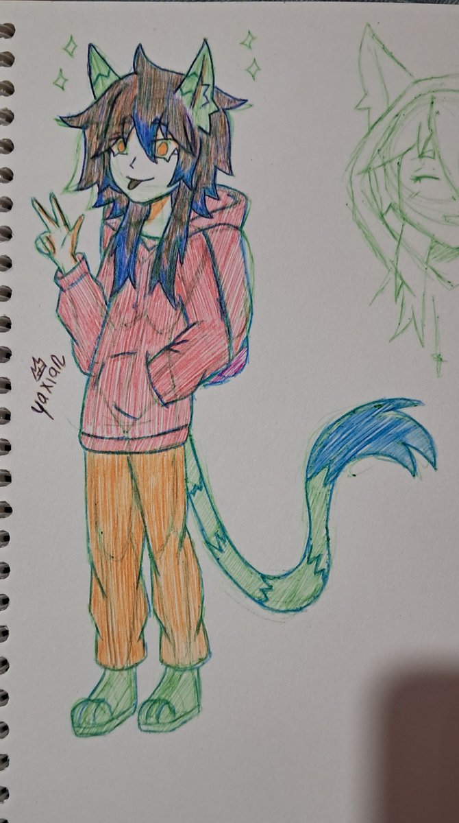 YaxDraws's tweet photo. Dibujando con plumas 

#traditionalart #pendraw #oc #kemonomimi https://t.co/SPevU3s3wk