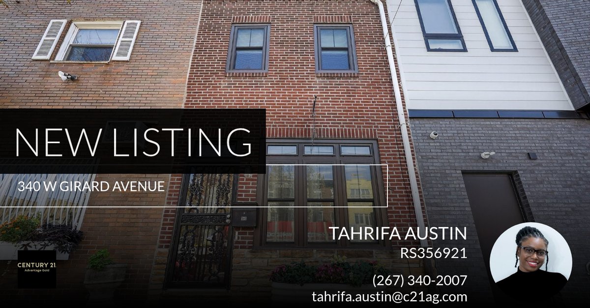 AgentTahrifa's tweet photo. 📍 New Listing 📍 Take a look at this fantastic new property that just hit the market located at 340 W Girard Avenue in Philadelphia. Reach out here or at (267) 340-2007 for more information!

Listed by Al Perry

Tahrifa Austi... https://t.co/vBsrfBDqZA https://t.co/I8hlfsEb3G