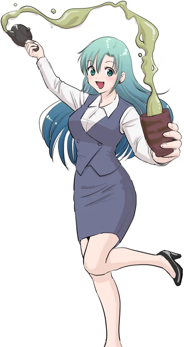 水芸をするえりこクン