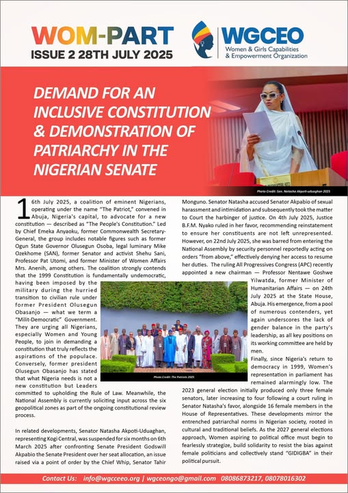 wgcceeo's tweet photo. We warmly congratulate Senator Natasha Akpoti-Uduaghan on her return to the Red Chambers and look forward to her powerful voice championing the rights of the marginalized and socially excluded. @NatashaAkpoti 
Uche Nnaji  Big Time #FraudWebsite https://t.co/bTI4VkBjui